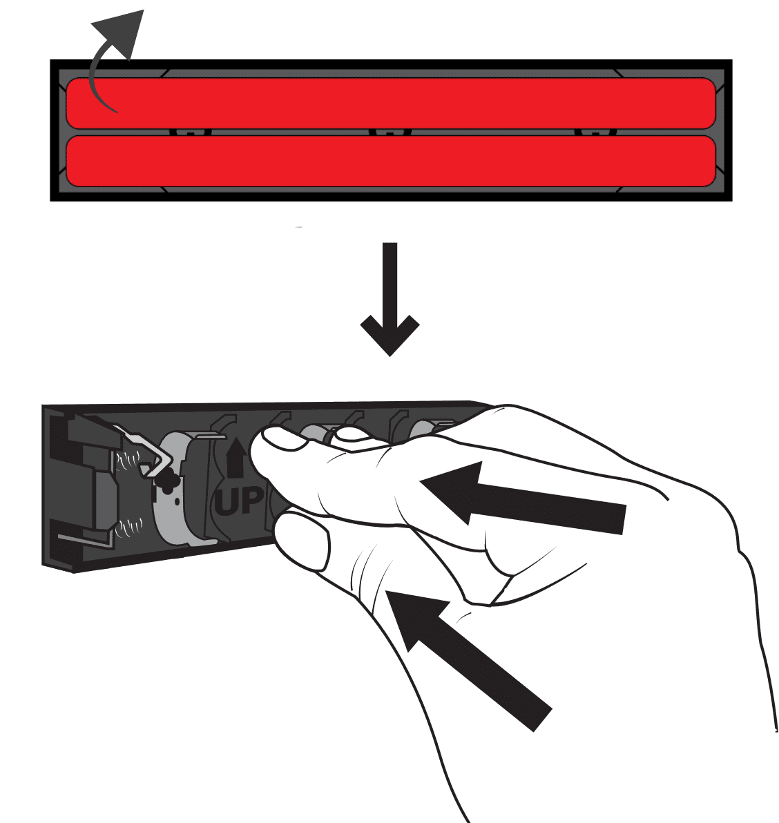 Airis multisensor mounting: peel off the backing from the VHB tape