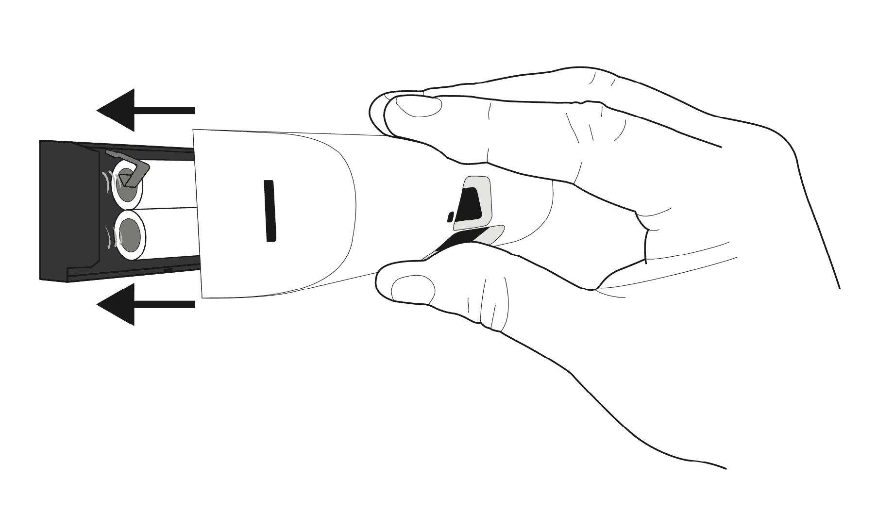 Airis multisensor mounting: carefully click the front casing into place